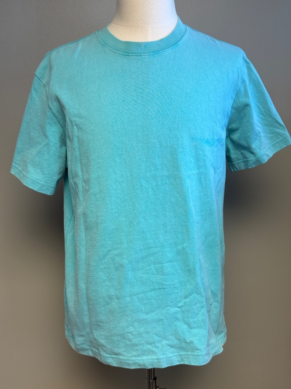 Purple Brand Teal Cotton T-Shirt Size Large Crewneck Classic Fit
